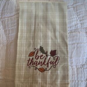 NWOT Be Thankful Kitchen Towel